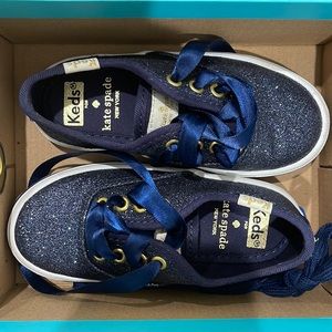 glitter navy Kate Spade Keds